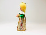 Vintage Christmas Angel Cardboard Tree Topper
