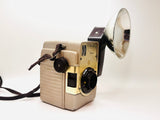 1950’s Kodak Brownie Bull’s Eye Camera Flash Outfit Kit in Box with Bulbs, Gold Version