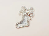 Vintage Enamel Cat Christmas Holiday Brooch