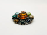 Vintage Large Scottish Celtic Style Faux Gemstone Detailed Brooch By Miracle