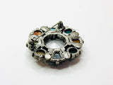 Vintage Large Scottish Celtic Style Faux Gemstone Detailed Brooch By Miracle