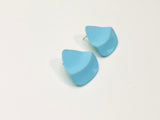 Mid Century Baby Blue Earrings For Pierced Ears