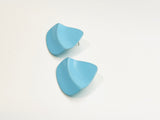 Mid Century Baby Blue Earrings For Pierced Ears