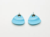 Mid Century Baby Blue Earrings For Pierced Ears