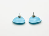 Mid Century Baby Blue Earrings For Pierced Ears