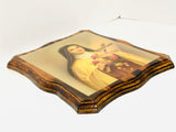 Vintage St. Therese of Lisieux Print on Wood