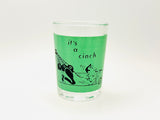 Vintage Federal Glass Cartoon Bowling 4oz Glass