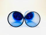 Vintage Cobalt Pedestal Glasses