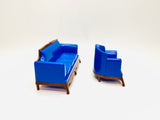 Vintage Reliable Plastic Dollhouse Couch and Chair Set