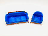 Vintage Reliable Plastic Dollhouse Couch and Chair Set