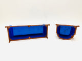 Vintage Reliable Plastic Dollhouse Couch and Chair Set