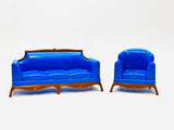 Vintage Reliable Plastic Dollhouse Couch and Chair Set