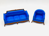 Vintage Reliable Plastic Dollhouse Couch and Chair Set