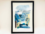 Vintage Reminiscence Abstract Numbered Print