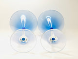 2 Vintage Martini Glasses