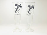 1960’s Federal Glass Ring Necked Pheasant Sportsman 10oz Glassed with Pitcher