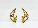 1957 935 Clip On Rhinestone Earrings