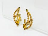 1957 935 Clip On Rhinestone Earrings