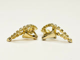 1957 935 Clip On Rhinestone Earrings