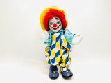 Vintage Small Ceramic Faced Clown Doll