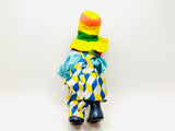 Vintage Small Ceramic Faced Clown Doll