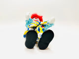 Vintage Small Ceramic Faced Clown Doll