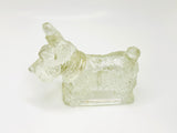Vintage T H Stough Co Jennette Pa Scottie Dog Glass Candy Container