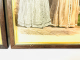 Vintage Silk French Antique Fashion Framed Prints