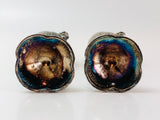 Antique Oxford Silver Plated Lead Salt and Pepper Shakers