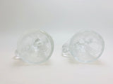 2 Vintage Glass Swan Egg Cups