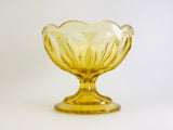 1970’s Anchor Hocking Amber Glass Fairfield Compote Dish