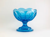 1970’s Anchor Hocking Amber Glass Fairfield Compote Dish