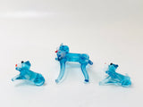 Vintage Tiny Glass Dogs