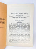 Mechanics and Machine Elements