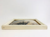 1940’s Curved Glass Silhouette Small Framed Picture