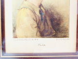 Vintage Charlotte, Sidney Bell, Wood and Plaster Framed Print