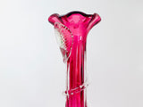 Vintage Cranberry Glass Vase