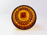 Vintage Mt Vernon Amber Indiana Glass Goblet