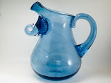 Vintage Blown Glass Elephant Head Pitcher