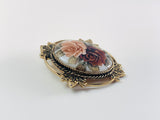 Vintage Sarah Coventry Floral Pendant Brooch