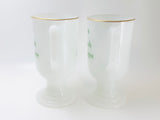 Vintage Irish Coffee Milk Glass Mugs