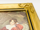 Vintage Master Lambton The Red Boy, Sir Thomas Lawrence Wood and Plaster Framed Print