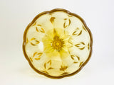 1970’s Anchor Hocking Amber Glass Fairfield Compote Dish