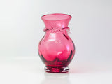 Vintage Cranberry Blown Glass Vase