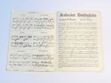 1903 J. Pischna Bosworth Edition, Piano Sheet Music in German and English