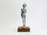 Vintage Peltro Cesellato a Mano Pewter Miniature Sculpture