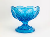 1970’s Anchor Hocking Amber Glass Fairfield Compote Dish