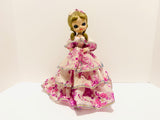 1970’s Bradley Doll 12 1/2” Floral Dress