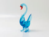 Vintage Miniature Art Glass Swan