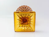 Vintage Mt Vernon Amber Indiana Glass Goblet